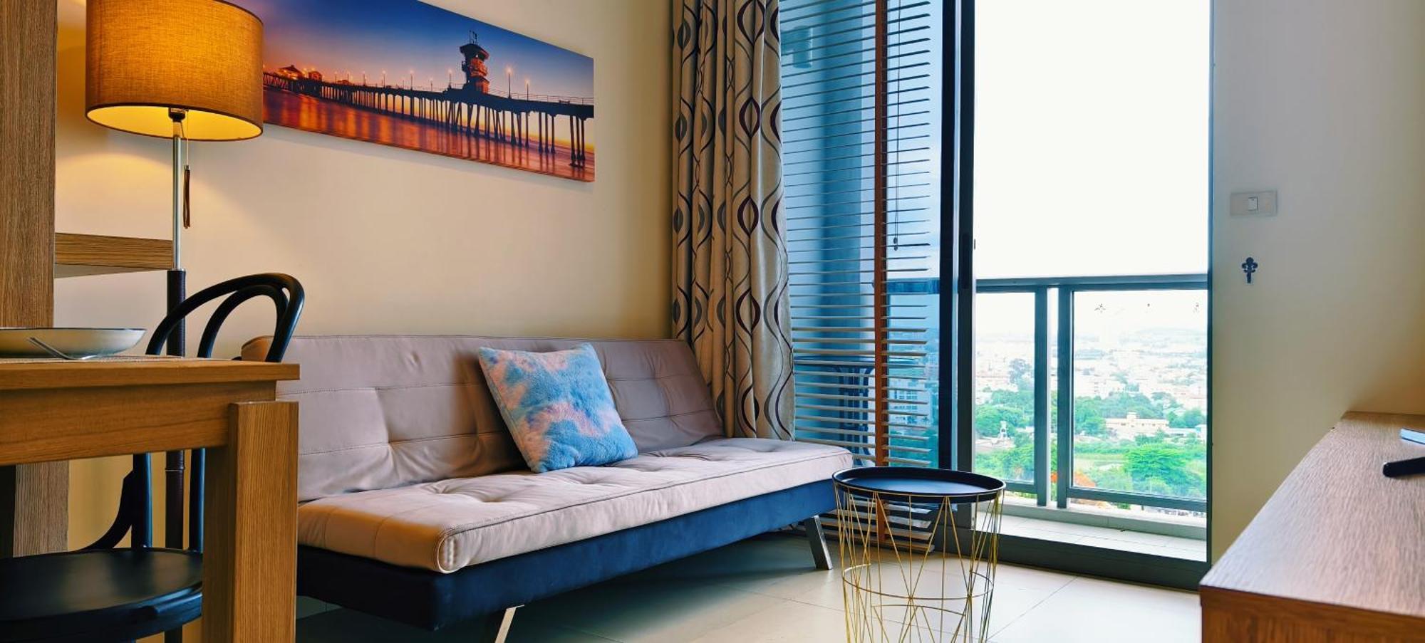 South Delux View Near Walking Street Apartemen